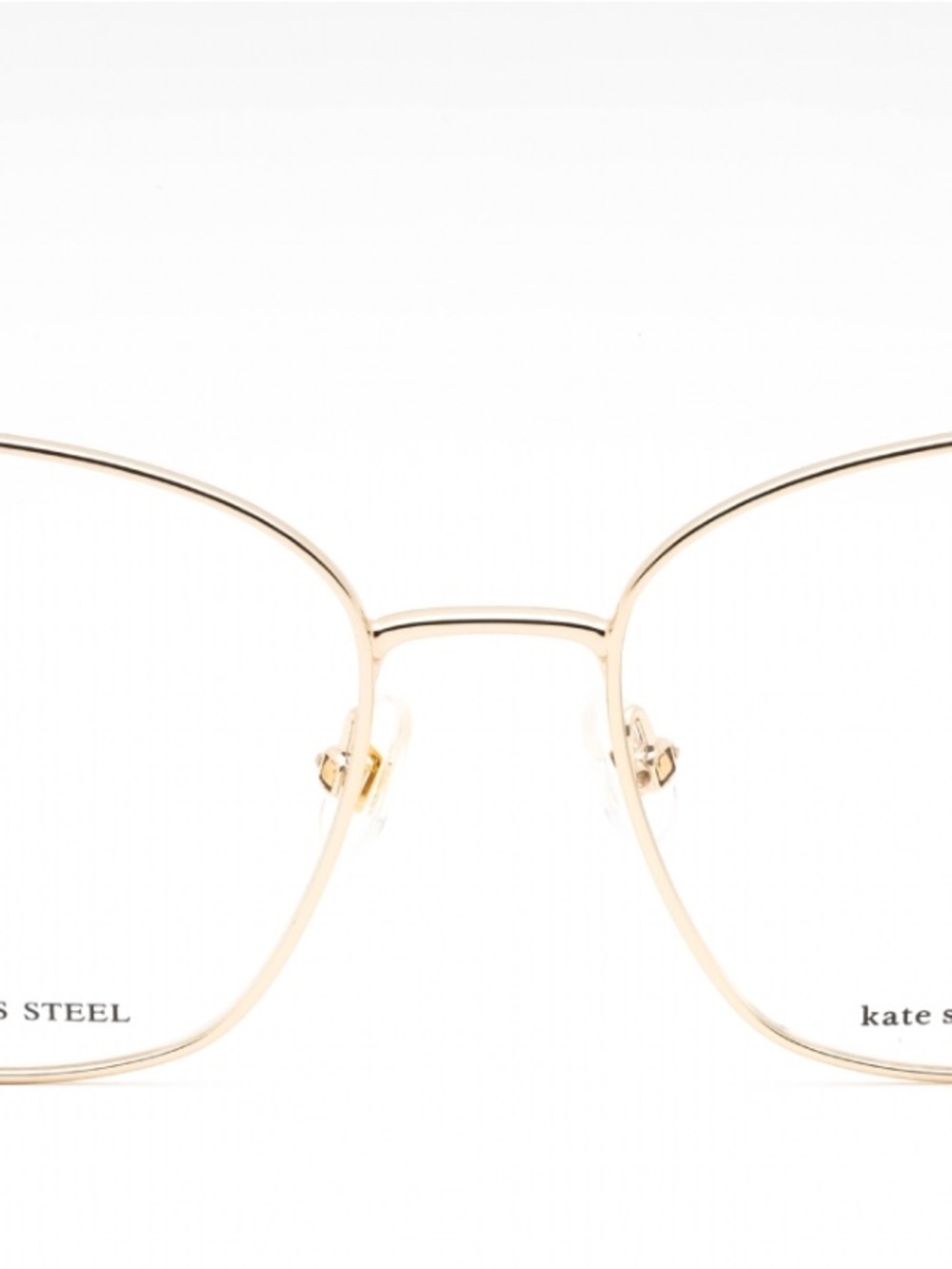 kate spade Gold Metal Square Reading Glasses Zeena/G